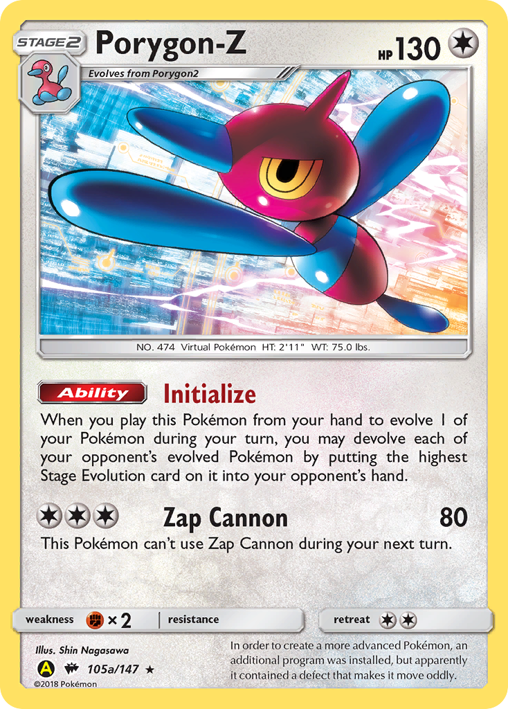 Porygon-Z (105a/147) (Alternate Art Promo) [Sun & Moon: Burning Shadows] | Exor Games Summserside