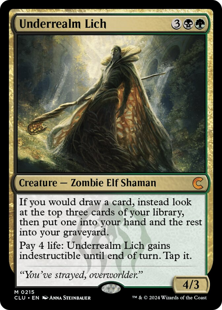 Underrealm Lich [Ravnica: Clue Edition] | Exor Games Summserside