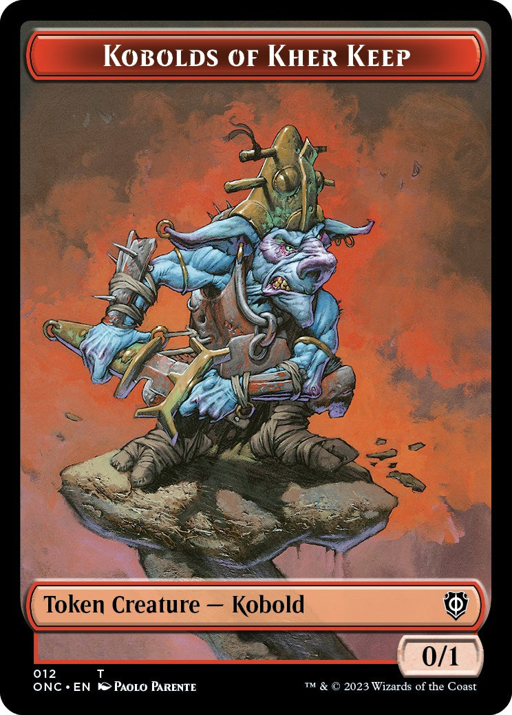 Kobolds of Kher Keep // Dragon Double-Sided Token [Phyrexia: All Will Be One Commander Tokens] | Exor Games Summserside