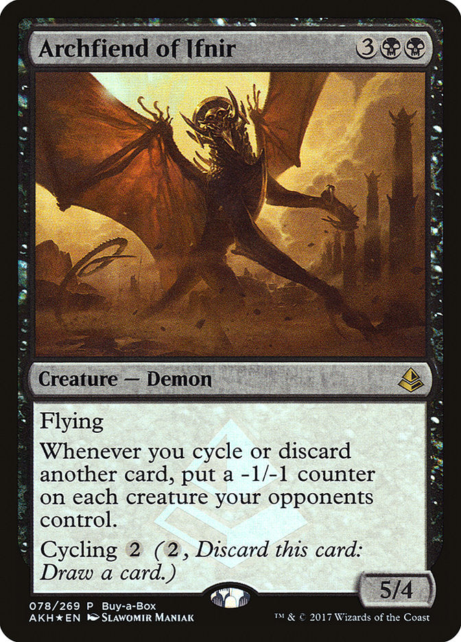 Archfiend of Ifnir (Buy-A-Box) [Amonkhet Promos] | Exor Games Summserside