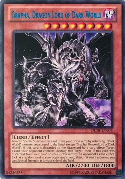Grapha, Dragon Lord of Dark World (Blue) [DL18-EN006] Rare | Exor Games Summserside