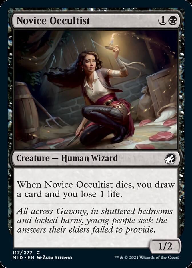 Novice Occultist [Innistrad: Midnight Hunt] | Exor Games Summserside