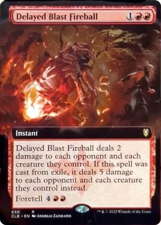 Delayed Blast Fireball (Extended Art) [Commander Legends: Battle for Baldur's Gate] | Exor Games Summserside