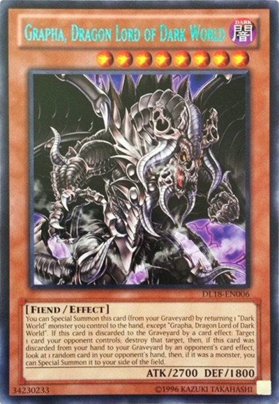 Grapha, Dragon Lord of Dark World (Green) [DL18-EN006] Rare | Exor Games Summserside