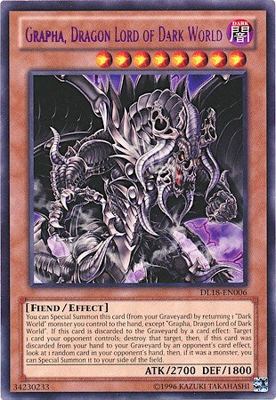 Grapha, Dragon Lord of Dark World (Purple) [DL18-EN006] Rare | Exor Games Summserside