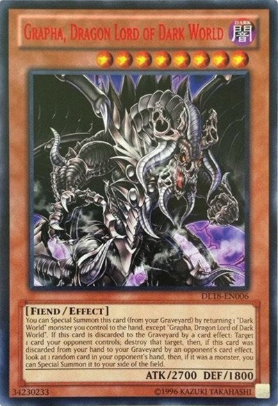 Grapha, Dragon Lord of Dark World (Red) [DL18-EN006] Rare | Exor Games Summserside