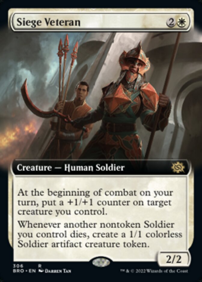 Siege Veteran (Extended Art) [The Brothers' War] | Exor Games Summserside