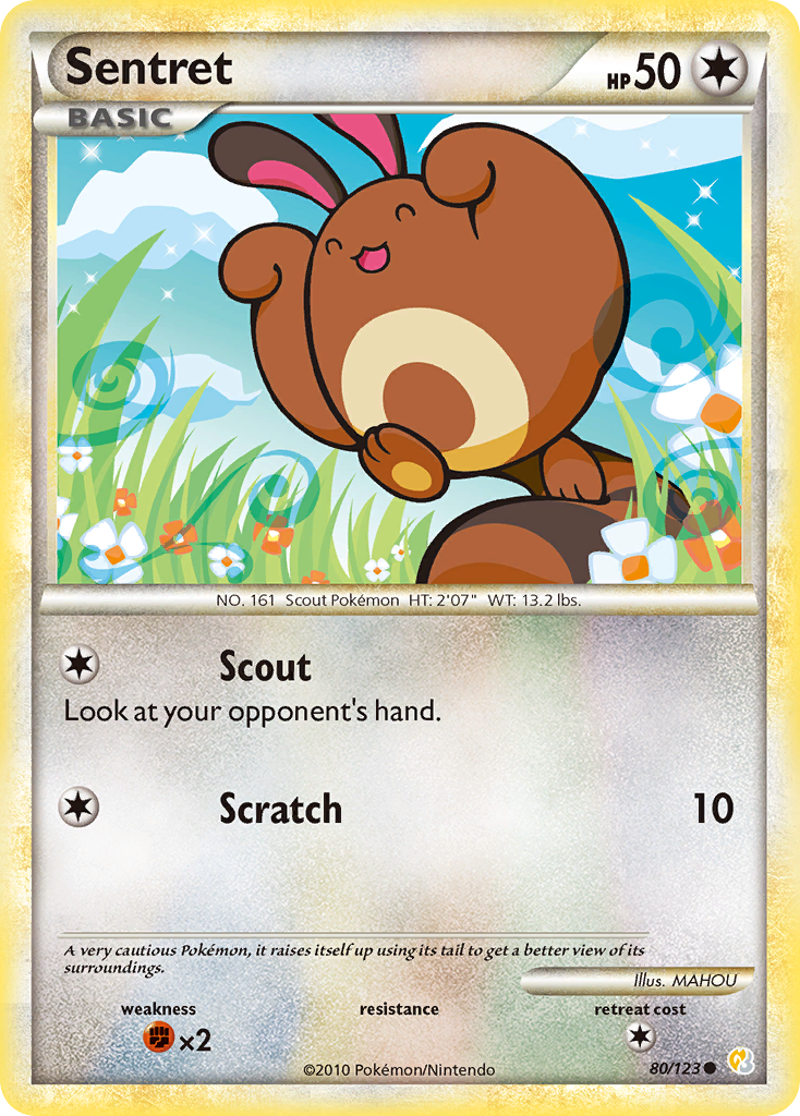 Sentret (80/123) [HeartGold & SoulSilver: Base Set] | Exor Games Summserside