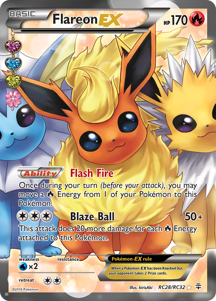 Flareon EX (RC28/RC32) [XY: Generations] | Exor Games Summserside