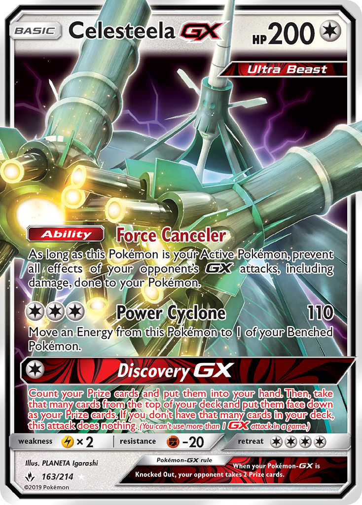 Celesteela GX (163/214) [Sun & Moon: Unbroken Bonds] | Exor Games Summserside