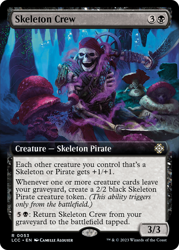 Skeleton Crew (Extended Art) [The Lost Caverns of Ixalan Commander] | Exor Games Summserside