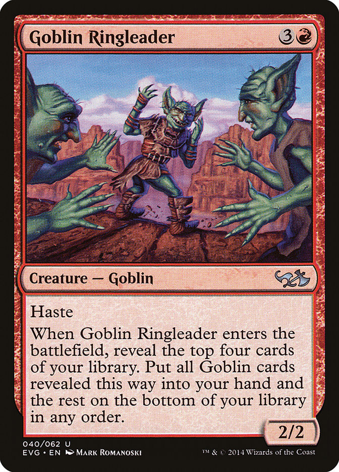 Goblin Ringleader (Elves vs. Goblins) [Duel Decks Anthology] | Exor Games Summserside