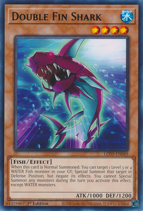 Double Fin Shark [LED9-EN049] Rare | Exor Games Summserside