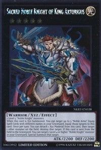 Sacred Noble Knight of King Artorigus [NKRT-EN038] Platinum Rare | Exor Games Summserside