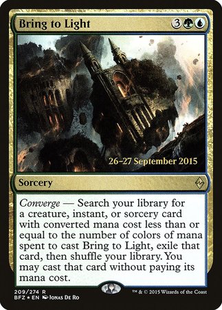 Bring to Light [Battle for Zendikar Promos] | Exor Games Summserside