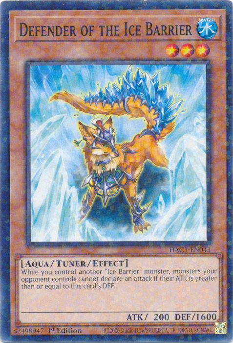 Defender of the Ice Barrier (Duel Terminal) [HAC1-EN043] Common | Exor Games Summserside