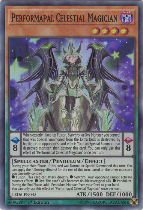 Performapal Celestial Magician [LED6-EN045] Super Rare | Exor Games Summserside