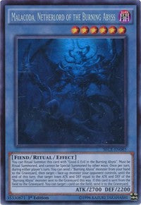 Malacoda, Netherlord of the Burning Abyss [SECE-EN085] Ghost Rare | Exor Games Summserside