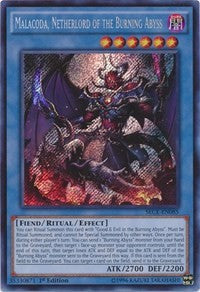 Malacoda, Netherlord of the Burning Abyss [SECE-EN085] Secret Rare | Exor Games Summserside