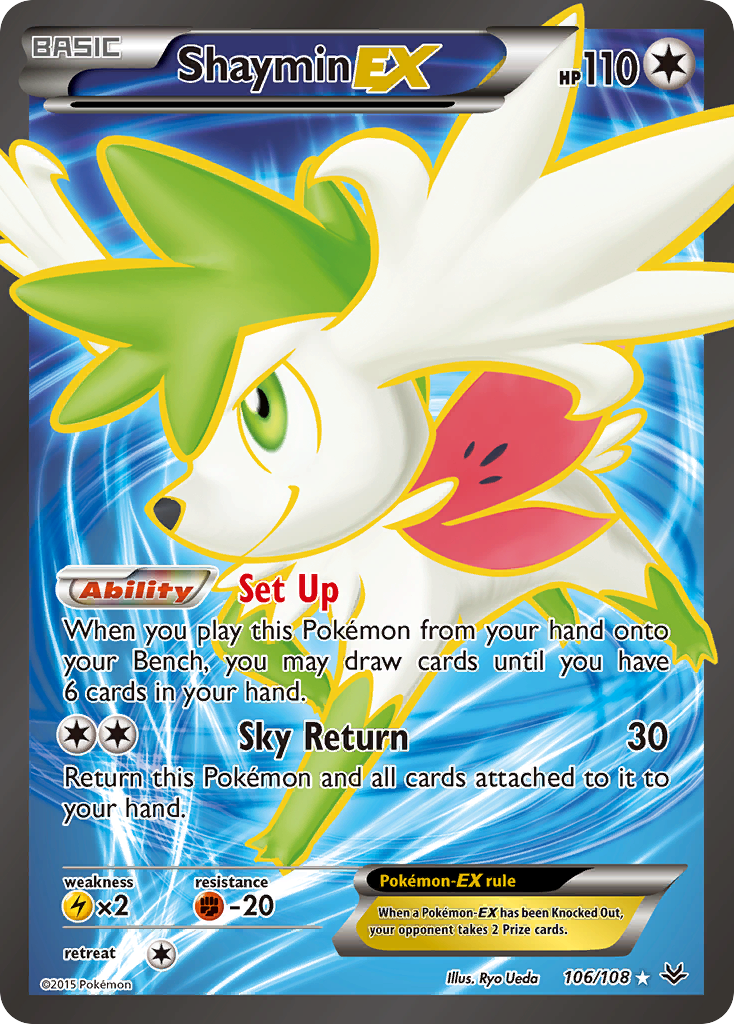 Shaymin EX (106/108) [XY: Roaring Skies] | Exor Games Summserside