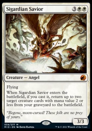 Sigardian Savior (Promo Pack) [Innistrad: Midnight Hunt Promos] | Exor Games Summserside