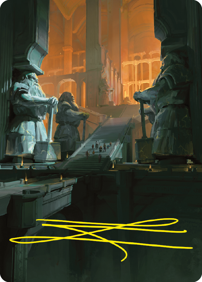 Mines of Moria Art Card (Gold-Stamped Signature) [The Lord of the Rings: Tales of Middle-earth Art Series] | Exor Games Summserside