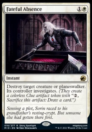 Fateful Absence (Promo Pack) [Innistrad: Midnight Hunt Promos] | Exor Games Summserside