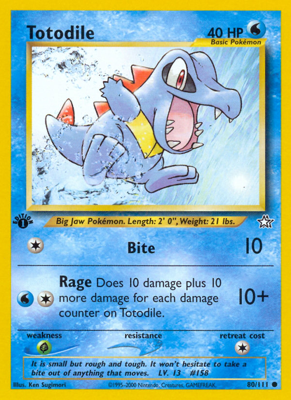 Totodile (80/111) [Neo Genesis 1st Edition] | Exor Games Summserside