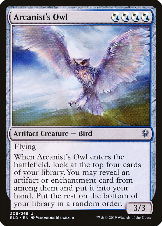 Arcanist's Owl [Throne of Eldraine] | Exor Games Summserside