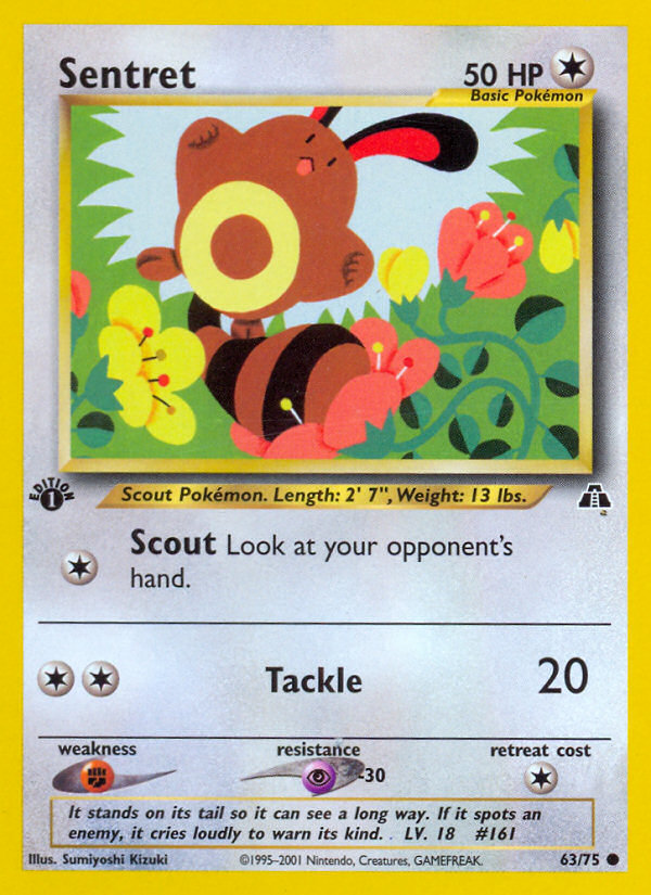 Sentret (63/75) [Neo Discovery 1st Edition] | Exor Games Summserside