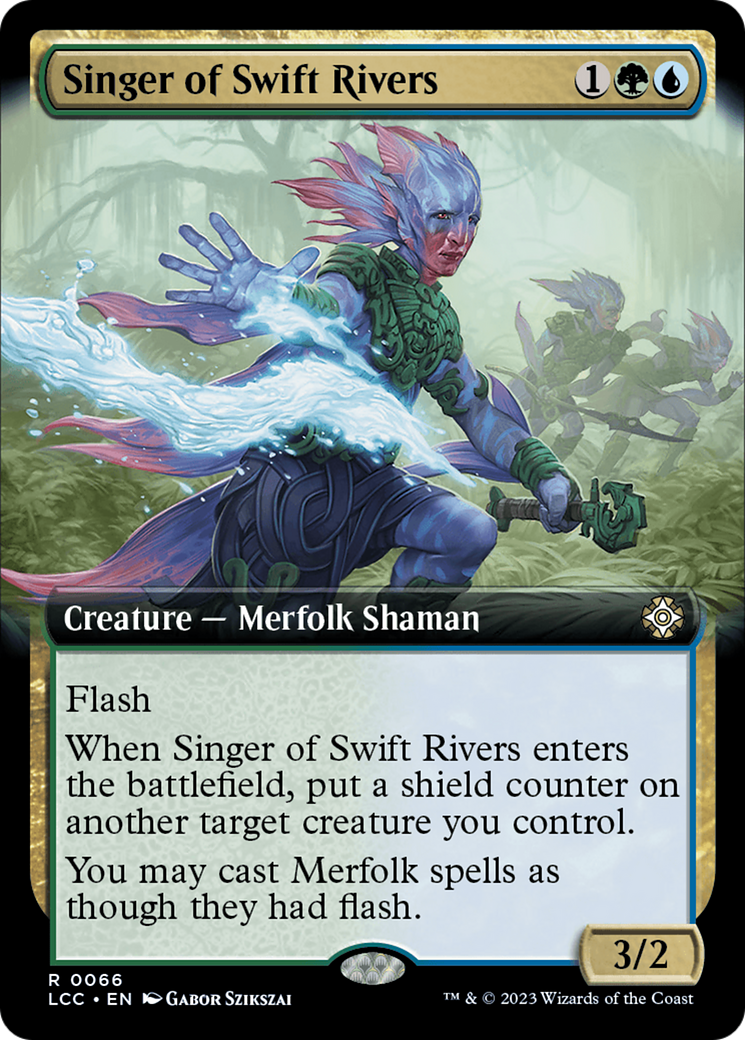 Singer of Swift Rivers (Extended Art) [The Lost Caverns of Ixalan Commander] | Exor Games Summserside