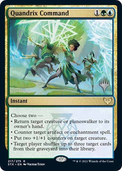 Quandrix Command (Promo Pack) [Strixhaven: School of Mages Promos] | Exor Games Summserside