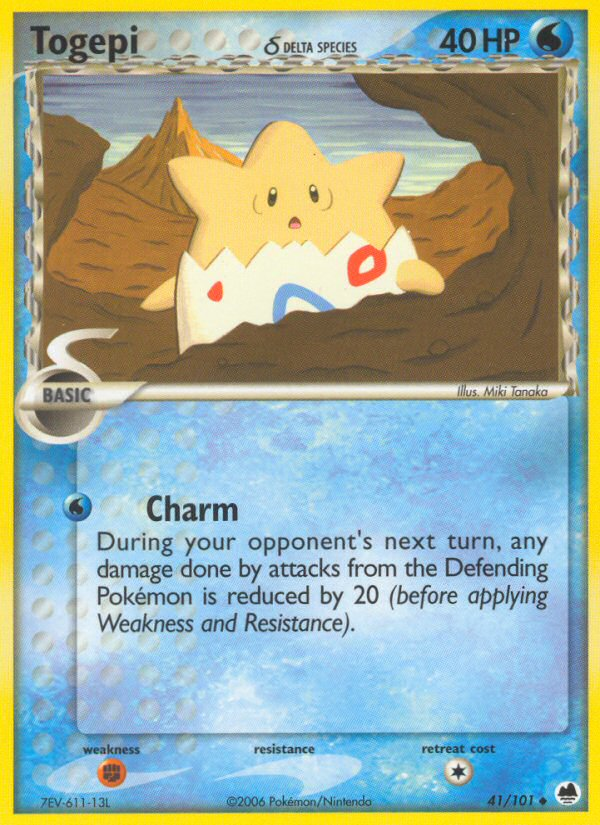 Togepi (41/101) (Delta Species) [EX: Dragon Frontiers] | Exor Games Summserside