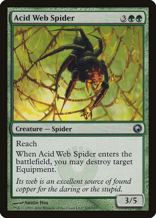 Acid Web Spider [Scars of Mirrodin] | Exor Games Summserside