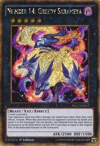 Number 14: Greedy Sarameya [PGL2-EN017] Gold Secret Rare | Exor Games Summserside