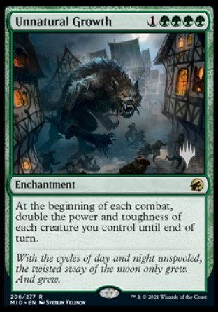 Unnatural Growth (Promo Pack) [Innistrad: Midnight Hunt Promos] | Exor Games Summserside