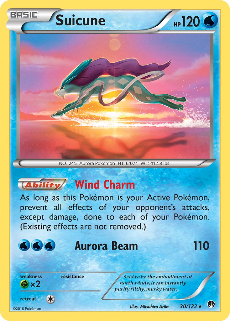 Suicune (30/122) (Cosmos Holo) (Blister Exclusive) [XY: BREAKpoint] | Exor Games Summserside