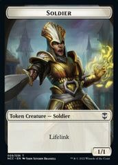 Soldier (09) // Cat Beast Double-sided Token [Streets of New Capenna Commander Tokens] | Exor Games Summserside