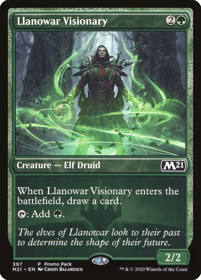 Llanowar Visionary (Promo Pack) [Core Set 2021 Promos] | Exor Games Summserside