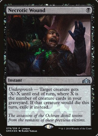 Necrotic Wound [Guilds of Ravnica Promos] | Exor Games Summserside