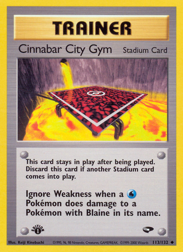 Cinnabar City Gym (113/132) [Gym Challenge 1st Edition] | Exor Games Summserside