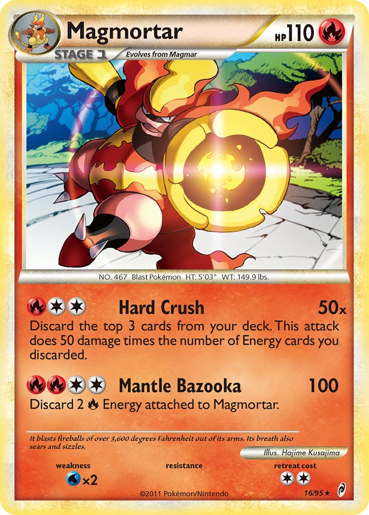 Magmortar (16/95) (Theme Deck Exclusive) [HeartGold & SoulSilver: Call of Legends] | Exor Games Summserside