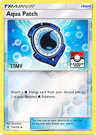 Aqua Patch (119/145) (League Promo Staff) [Sun & Moon: Guardians Rising] | Exor Games Summserside