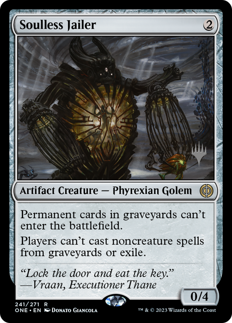 Soulless Jailer (Promo Pack) [Phyrexia: All Will Be One Promos] | Exor Games Summserside