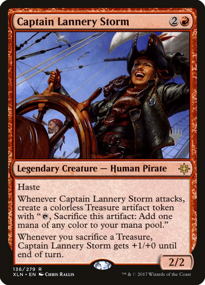 Captain Lannery Storm (Promo Pack) [Ixalan Promos] | Exor Games Summserside