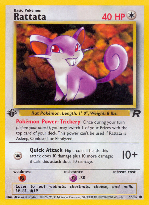 Rattata (66/82) [Team Rocket 1st Edition] | Exor Games Summserside