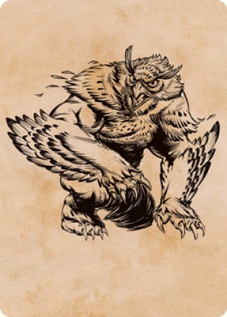 Owlbear (Showcase) Art Card [Dungeons & Dragons: Adventures in the Forgotten Realms Art Series] | Exor Games Summserside