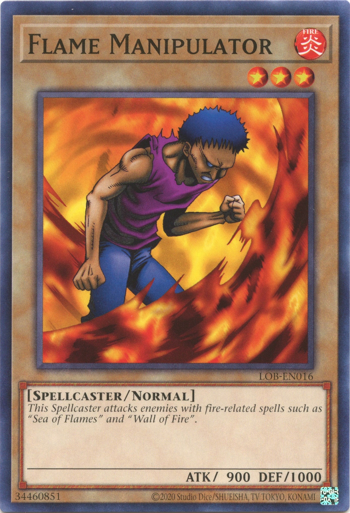 Flame Manipulator (25th Anniversary) [LOB-EN016] Common | Exor Games Summserside