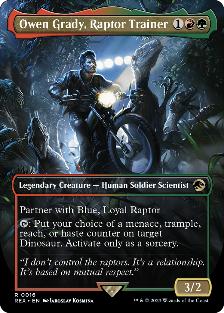 Owen Grady, Raptor Trainer (Borderless) [Jurassic World Collection] | Exor Games Summserside