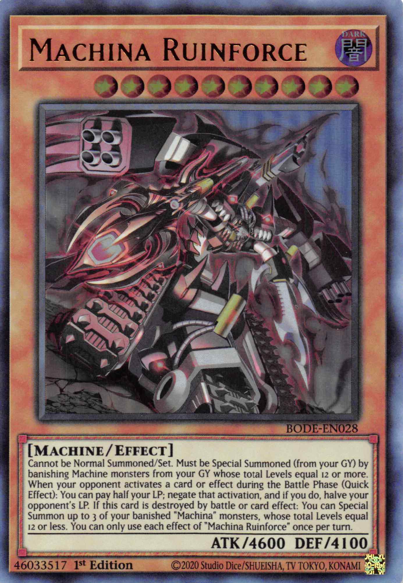 Machina Ruinforce [BODE-EN028] Ultra Rare | Exor Games Summserside